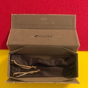 Costa Brown Sunglasses Case with Pouch
